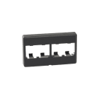 Panduit - Furniture Faceplate, 4 port, Black