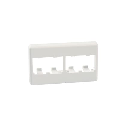 Panduit - Furniture Faceplate, 4 port, White