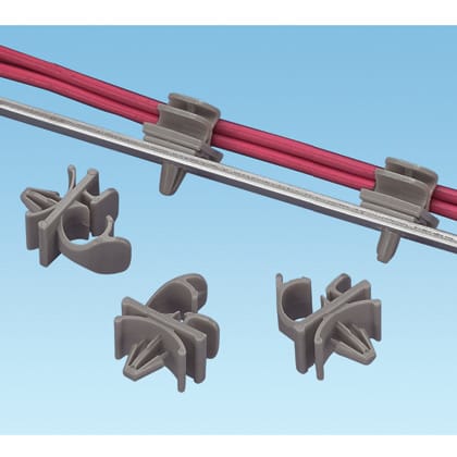 Panduit - Clip encliquetable;diamètre max du faisceau 6,4mm;PA 6.6;Naturel;Cdt100