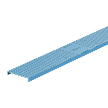 Panduit - Couvercle de goulotte de câblage;PVC bleu;6 pieds(1,80m)x44,5mm; Cdt.6 pieds