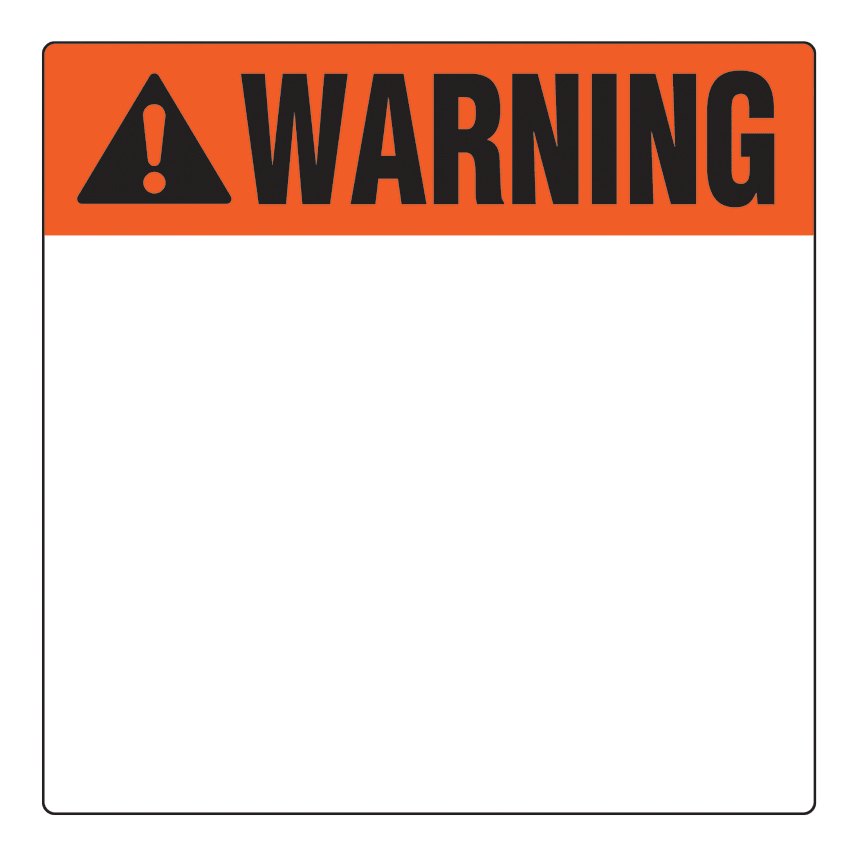Panduit - Polyester Adhesive Label, 4" W x 4" H, W