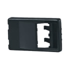 Panduit - Furniture Faceplate, 2 port, Angled Blac