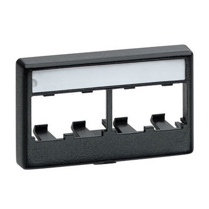 Panduit - Furniture Faceplate, 4 Port, Off White