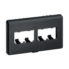 Panduit - Furniture Faceplate, 4 Port, Herman Mill