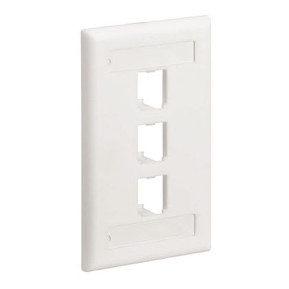 Panduit - Faceplate, 3 Port, Single Gang, Classic,
