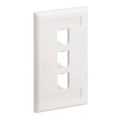 Panduit - Faceplate, 3 Port, Single Gang, Classic,