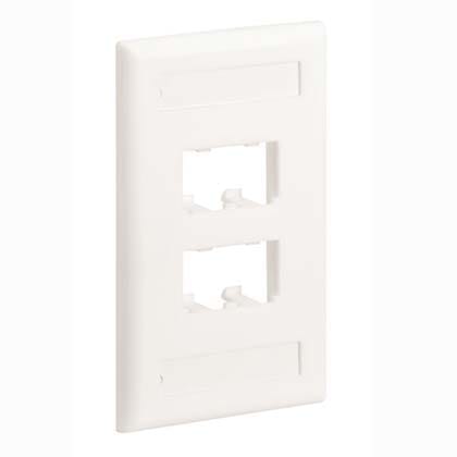 Panduit - Faceplate, 4 Port, Single Gang, Classic,