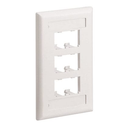 Panduit - Faceplate, 6 Port, Single Gang, Classic,