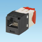 Panduit - Module jack avec cadre de montage Mini-Com? UTP RJ45,Cat 5e,TG,noir,Qté:24