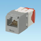 Panduit - Module jack avec cadre de montage Mini-Com? UTP RJ45,Cat 5e,TG,Gris int,Qté:1