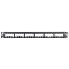 Panduit - Patch Panel, 24 Port, All Metal, Black