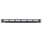 Panduit - Patch Panel, 24 Port, All Metal, Black