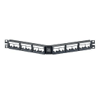 Panduit - Patch Panel, 24 Port, Angled, Black