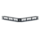 Panduit - Patch Panel, 24 Port, Angled, Black