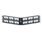 Panduit - Patch Panel, 48 Port, Angled, Black