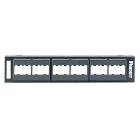 Panduit - Patch Panel, 12 Port, Black