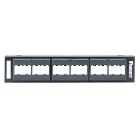 Panduit - Patch Panel, 12 Port, Black