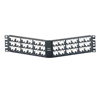Panduit - Patch Panel, 72 Port, Angled, Black