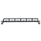 Panduit - Patch Panel, 24 Port, Recessed, Black