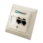 Panduit - Faceplate Kit, STP, 3 Port, 80x80mm, Arc
