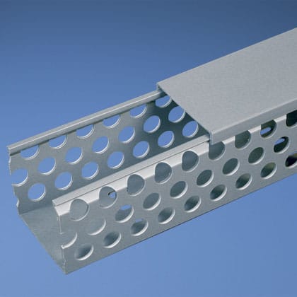 Panduit - Round Hole Duct, PVC,1X4X6',LGray