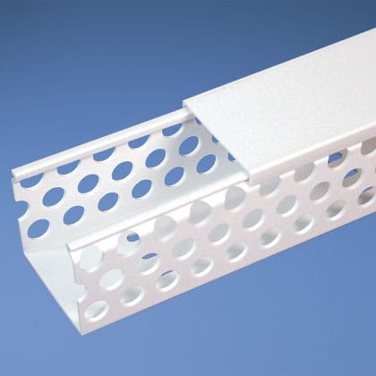 Panduit - Round Hole Duct,PVC,2X2X6',White