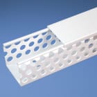 Panduit - Round Hole Duct, PVC,1.5X3X6',White