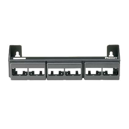 Panduit - Patch Panel, 12 Port, Wall Mount, Black