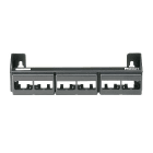 Panduit - Patch Panel, 12 Port, Wall Mount, Black
