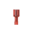 Panduit - Clips entier isolés PA 6.6 en vrac;6,35x0,8;22-18 AWG(0,5-1,0);rouge;Cdt.100