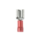 Panduit - Clips isolés PA 6.6 en vrac;6,35x0,8;22-18 AWG(0,5-1,0);rouge;Cdt.100
