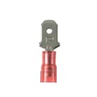 Panduit - Clip isolés PA 6.6 en vrac;6,35x0,8;22-18 AWG(0,5-1,0);rouge;Cdt.100