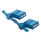 Panduit - Clip drapeau entier isolé PA 6.6; bande;6,35x0,8;16-14 AWG(1,5-2,5);bleu;Rlx1500