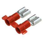 Panduit - Clip isolé vinyl en bande;5,2x0,8;22-18 AWG(0,5-1,0);rouge;Rlx3000