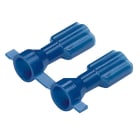 Panduit - Clips entier isolés entrée large;6,35x0,8;16-14 AWG (1,5-2,5);bleu;Cdt.Rlx2000