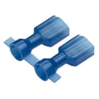 Panduit - Languette entier isolée PA 6.6 en bande;6,35x0,8;16-14 AWG(1,5-2,5);bleu;Rlx2000