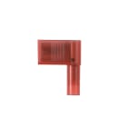 Panduit - Clip drapeau entier isolé PA 6.6;6,35x0,8;22-18 AWG(0,5-1,0);rouge;Cdt.50