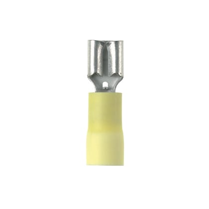 Panduit - Clips isolé vinyl;6,35x0,8;12-10 AWG(4,0-6,0);jaune;Cdt.50