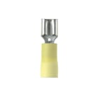 Panduit - Clips isolé vinyl;6,35x0,8;12-10 AWG(4,0-6,0);jaune;Cdt.50
