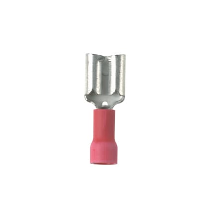 Panduit - Clip isolé vinyl en vrac;6,35x0,8;22-18 AWG(0,5-1,0);rouge;Cdt.1000