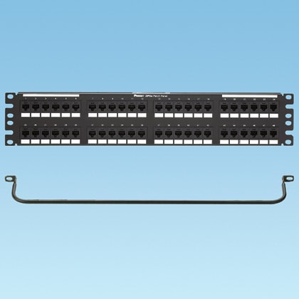 Panduit - Punchdown Patch Panel Kit, Cat 5e, Flat,