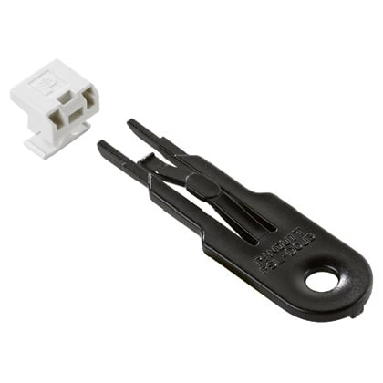 Panduit - Includes fiber LC connector lock-in clip