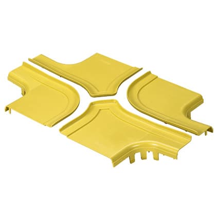 Panduit - Fiber Runner Couvercle pour intersection 300x100 Jaune LSZH