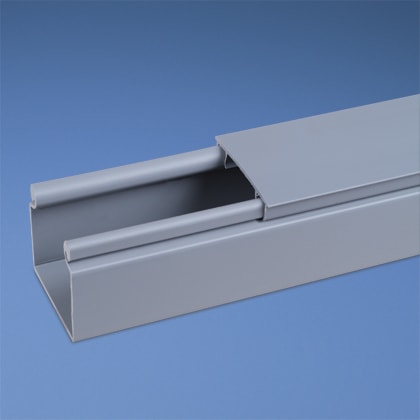 Panduit - Solid Hinged Duct,PVC,1.5X3X6',Light Gra