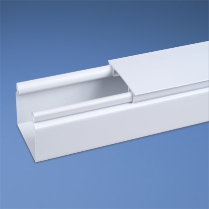 Panduit - Solid Hinged Duct,PVC,3X4X6',WHT,NM