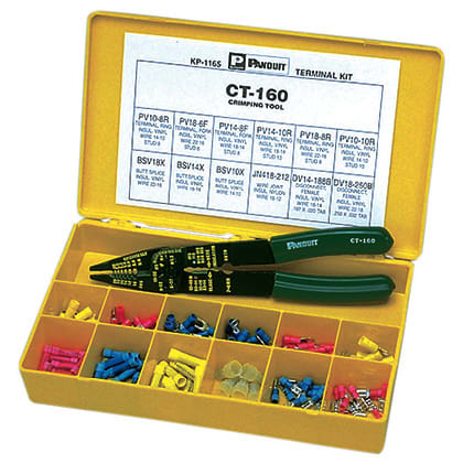 Panduit - Terminal Kit With Crimp Tool, Plastic Bo