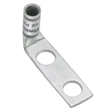 Panduit - Copper Compression Lug, 2 Hole, #4 - #3