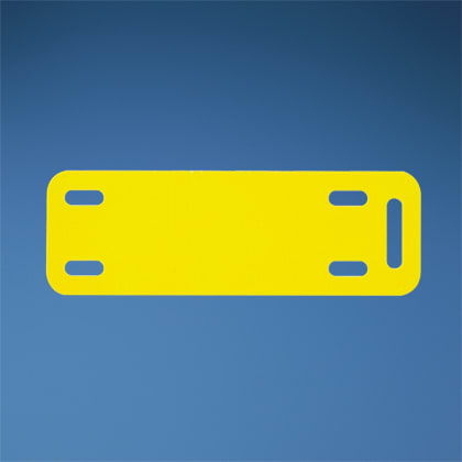 Panduit - Etiquette marqueur de câbles jaune; 76,2x12,7mm; fixation par colliers; impressi