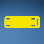 Panduit - Etiqu. de câbles;jaune 76,2x12,7mm;pose par colliers;imp.TDP43;rouleau 500;Cdt.1
