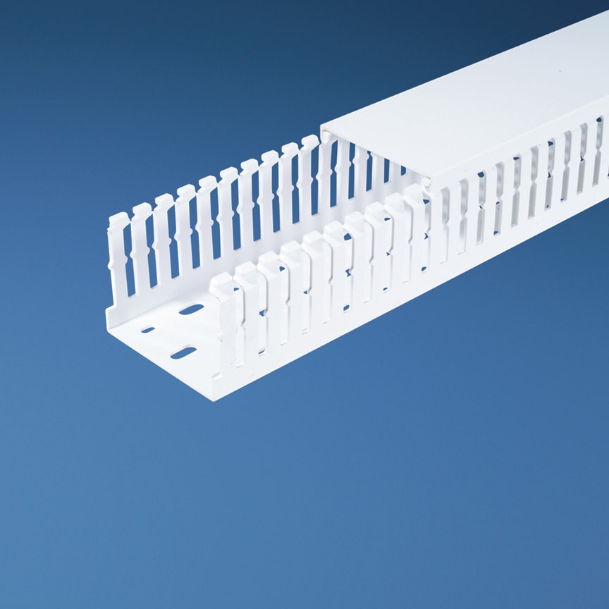 Panduit - Slotted Metric Duct, PVC,25mm x 62mm x 2